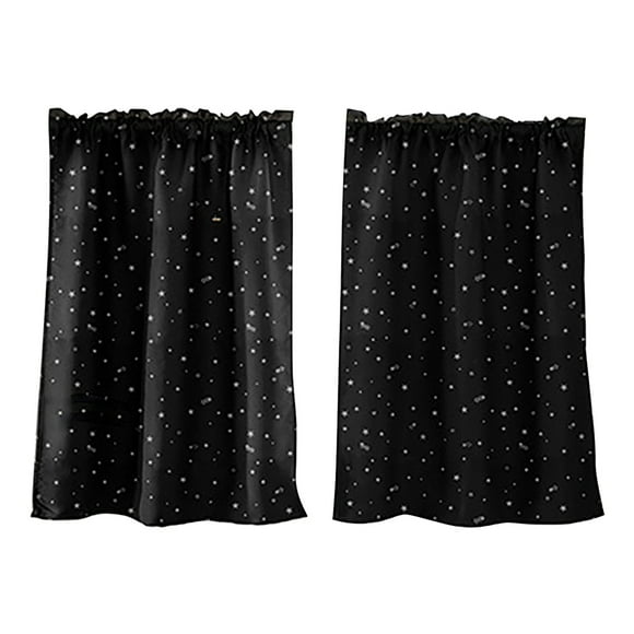| Star Curtains Short Curtains Small Curtains Rod Curtains Kitchen Coffee Curtains Bedroom Curtains Lace Curtains 29×36 Inch 2 Panels 2PCS