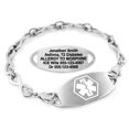 thumbnail image 1 of MedicEngraved Stainless Steel Custom Medical Alert Bracelet - 6mm Infinity Link, 1 of 8