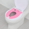 thumbnail image 5 of Funda para asiento de inodoro, asiento de inodoro de viaje, almohadillas de silicona antideslizantes plegables, portátil de viaje reutilizable para niños pequeños y niñas, bolsa de transporte (rosa) Sincero Electrónica, 5 of 5