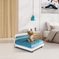 thumbnail image 2 of Club Nine Pets Lido Orthopedic Dog Bed, Medium, Aqua., 2 of 7