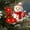 L, variant on Red Initial Christmas Ornament for Tree 2D Acrylic Personalized Snowman Decorative Monogram Pendant, 26 Letters Christmas Hanging Decorations for DIY Crafts Xmas Home Decor， Letter L