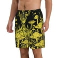 thumbnail image 2 of Kdxio saucerman Mushroom Forest Pattern Mens Casual Shorts - Drawstring Summer Beach Sports Shorts for Men, 2 of 5