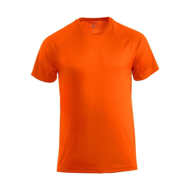 Clique - Camiseta Premium Activo para Hombre (Naranja Fluorescente)