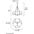 thumbnail image 2 of Maxim 30295 Candella 6 Light 31-1/4" Wide Taper Candle Chandelier, 2 of 5