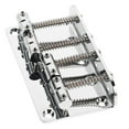 thumbnail image 1 of BESTYASH Silver Hard Tail Top Load Bass Guitar Bridge 4 String with Sturdy Metal Construction, 1 of 6