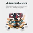 thumbnail image 4 of Transformable Fingertip Spinning Top Focus Toy With Diy Transformable Chain Mechanical Spiral Twister Orange, 4 of 5