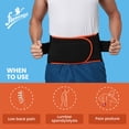 thumbnail image 5 of Flamingo Lumbar Sacro Belt Special | Black & Orange | 1 piece, 5 of 7