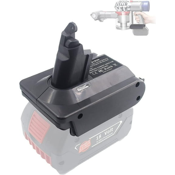 for Dyson V6 Battery Adapter for Bosch 18V Lithium Battery, for Dyson V6 Absolute Motohead DC58 DC59 DC61 DC62 SV06 Handheld Vacuum Cleaner Converter (Bosch,V6)