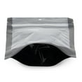 thumbnail image 2 of 100 pcs 6"x9.5" Mylar Clear/Black Nylon Resealable Stand Up Bags Heat Seal Zipper Lock Reusable Storage Pouches for Zip Food Storage Lock Packaging with Tear Notches, 2 of 5