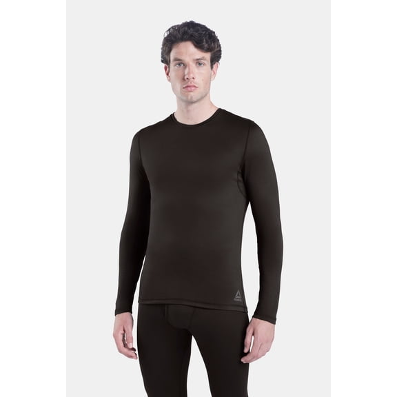 Reebok Men’s Sport Soft Plus Long Sleeve Base Layer Top, Stretch Performance Jersey with Moisture Wicking, 1 Pack, Sizes S - 2XL