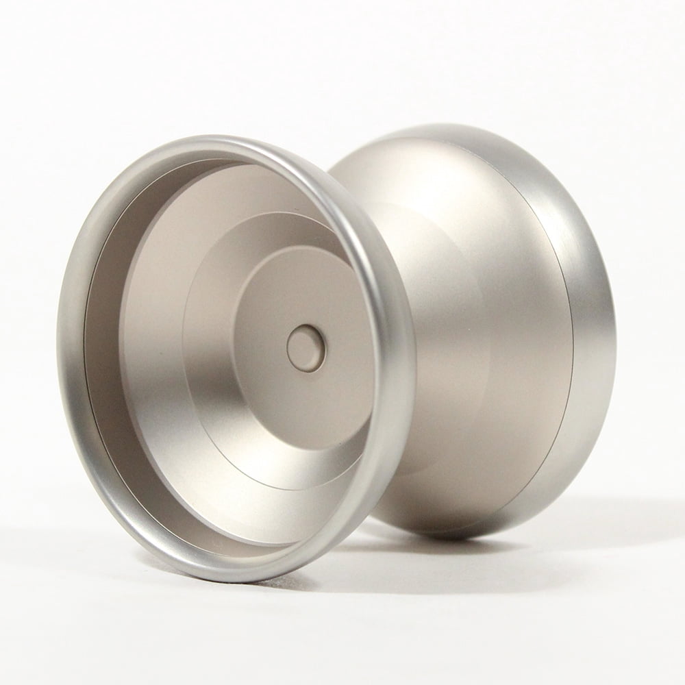 Unparalleled Tenacity Yo-Yo - Bi-Metal - 7075 Aluminum with 304 Stainless Steel Rims - Junsang Park Signature YoYo (Blasted Cream with Blasted Rims)