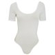 thumbnail image 1 of American Apparel- Body de manga corta de algodón con lycra para mujer (Blanco), 1 of 1