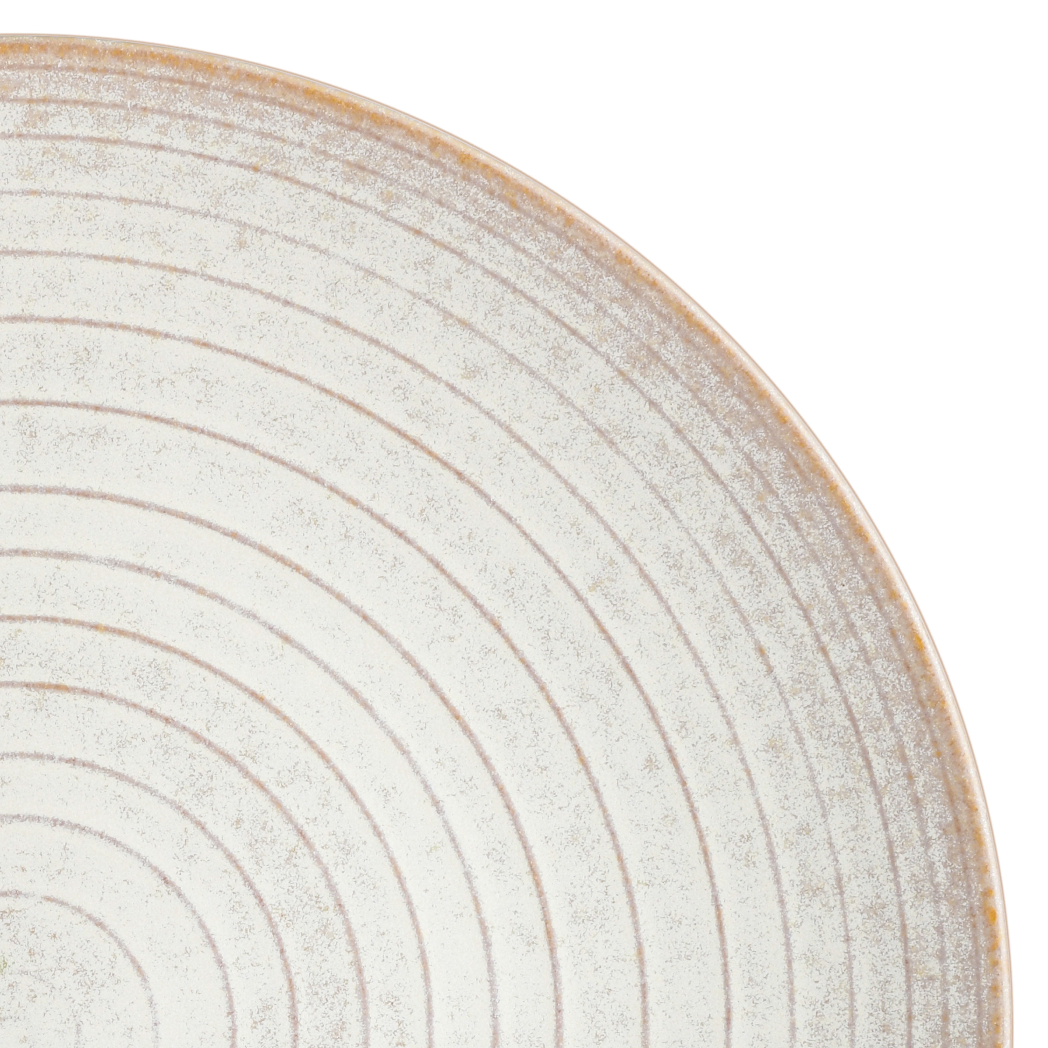 Gibson Elite 16 Piece Terra Double Bowl Terracotta Reactive Dinnerware Set - Sand Cream