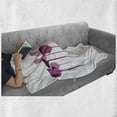 thumbnail image 6 of Wine Soft Flannel Fleece Blanket, Conceptual Collage Artwork with Paper Textured Party Glasses Alcohol Drink Print, Cozy Plush for Indoor and Outdoor Use, 60" x 80", Fuchsia Purple, by Ambesonne, 6 of 6