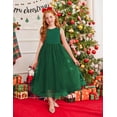 thumbnail image 5 of Arshiner Flower Girl Dress V-Back Bowknot Formal Pageant Ball Gown Wedding Party Long Tulle Dresses, 5 of 6