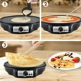 thumbnail image 4 of NutriChef AZPCRM12 - Electric Crepe Maker / Griddle, Hot Plate Cooktop, 4 of 4