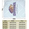 thumbnail image 3 of Ouachita Baptist University Logo Fleece Blanket, Very Soft Microfiber Flannel Blanket for Couch Warm and Cozy for All Seasons, 3 of 6