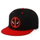 thumbnail image 1 of Gorra de béisbol ajustable con diseño de Deadpool, con bordado de moda para adultos, estilo hip hop, unisex, color rojo y negro, 1 of 4