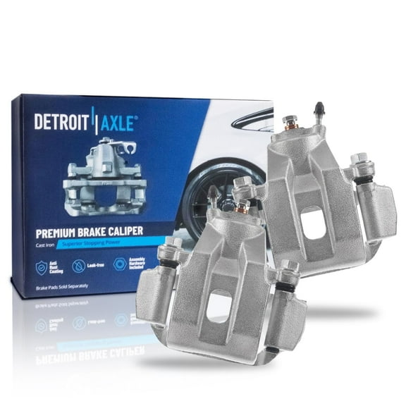 Detroit Axle - 2pc Rear Brake Calipers for Toyota 2008-2016 Sequoia, 2007-2016 Tundra, Brake Calipers with Brackets 2009 2010 2011 2012 2013 2014 2015 Replacement
