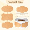 thumbnail image 2 of SHENERDA Brown Stickers 300 Piece Brown Writable Blank Tags Roll 1.97x1.18inch Labels for Jars for Oil Bottle Lids Food Storage Pantry Envelope Packaging Decoration Crafts Holiday Store Owners sweet, 2 of 7