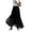 Black, variant on YUEHUA Women's A-Line Fairy Patterned Elastic High Waist Ruffle Tulle Layered Midi Skirt Elegant Smock Vacation Outfits Dress