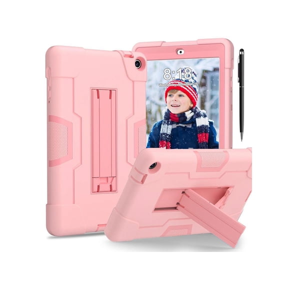 Case for Onn 8 inch 2022 Gen 3 2022 Model 100071483 with Kickstand, Heavy Duty Shockproof Protective Cover with Stylus Pen