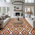 thumbnail image 4 of Boho Area Rug 5x7 Washable Rug Non Slip Abstract Geometric Ethnic Bohemia Textured Large Area Rug Soft Stainresistant Indoor Floor Carpet for Living Room Bedroom Home Office Dining Room Nursery, 4 of 8