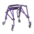 thumbnail image 2 of Inspirado en el andador posterior ligero Drive Nimbo 2G con asiento, morado mago, mediano, 2 of 5
