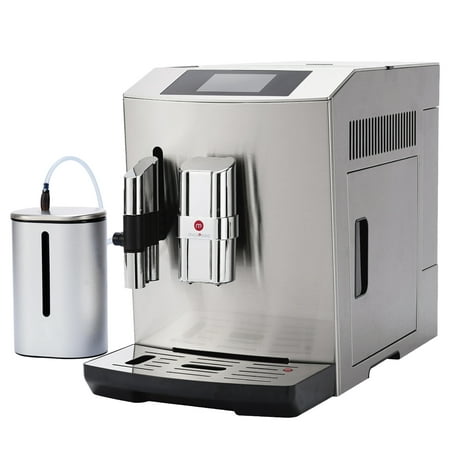 

Mcilpoog 2022New Fully Automatic Coffee Machine Silver Full Metal Super Automatic Espresso Machine with Milk can WS-S7 can make Americano Latte Cappuccino Hot Water
