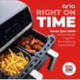 thumbnail image 4 of Freidora de aire Aria de 10 qt con doble cesta y sincronización inteligente, negra, 4 of 6