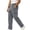 Dark Gray, variant on MXALUOB Men's Corduroy Pants Wide Leg Textured Winter Cargo Pants Drawstring Elastic Waist Trousers with Pockets for Daily Wear