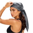 thumbnail image 3 of Fewfanhot Women Satin Square Head Scarf Pre Tied Bandana Silky Hair Wrap Turban Head Cover, 3 of 7