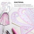 thumbnail image 4 of FENGGUIQU 6-Pack Transparent Plastic Quilting Rulers for Fabric Sewing, Patchwork, Craft Measuring Tools, 4 of 8