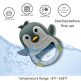 thumbnail image 3 of Blue Penguin  Silicon Teether - BPA Free Silicone, Easy Grip & Safe, Soft Silicone, 3 of 6