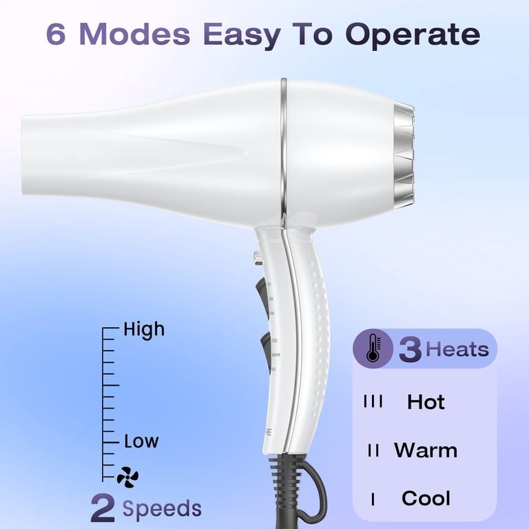 NEXPURE Hair Dryer, 1875W Ionic Blow Dryer, Fast Drying with