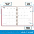 thumbnail image 5 of Blue Sky 17 Month 2026-2027 Weekly and Monthly Academic Year Planner Calendar, August 2026 - December 2027, 8.5" x 11", Flexible Cover, Wirebound, Laminated Tabs, Dusty Rose, 5 of 10