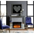 thumbnail image 5 of Acme Noralie Fireplace in Mirrored and Faux Diamonds, 5 of 5