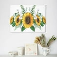 thumbnail image 6 of Naloa Sunflowers (2) Print Canvas Picture,Wall Pictures, Modern Decorative Poster,Art Prints for Bedroom, Toilet, 40 x 30 cm, Built-in Wooden Frame, 6 of 6