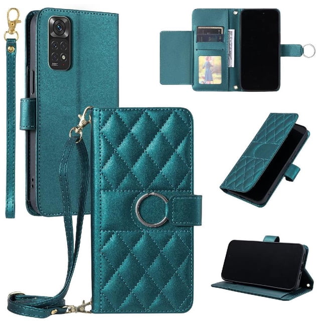 Funda tipo billetera GANGXUN para Xiaomi Redmi Note 11S 4G – Tapa abatible con correa para mujer