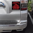 thumbnail image 2 of DistinctInk Custom Bumper Sticker - 3" x 3" Decorative Decal - Black Background - Firefighter Chicks Kick ASH, 2 of 2