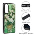 thumbnail image 2 of WIRESTER Shockproof Soft Rubber Cover Case for Samsung Galaxy S25 Edge 6.7 inch 2025, Vase With Pink Roses By Vincent Van Gogh, 2 of 5