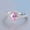 Pink, variant on Pink Diamond Ring For Women Drop Accent White Copper Platinum Plated Inlaid Zircon US Size 5 To 10 Extra Shine