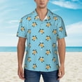 thumbnail image 4 of Lsque Turtle pattern Hawaiian Shirt for Men, Unisex Summer Beach Casual Short Sleeve Button Down Shirts-Small, 4 of 9