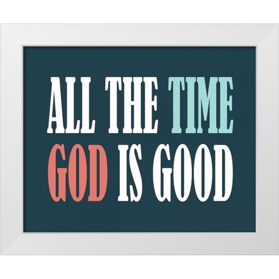 Robinson, Tamara 24x20 White Modern Wood Framed Museum Art Print Titled - God is Good II