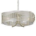 thumbnail image 3 of Zara 5 Light Chandelier in White Gold, 3 of 6
