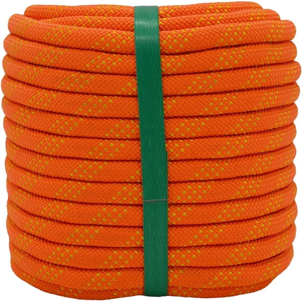 Cuerda de poliéster trenzado doble (20 mm x 10 m/30 m). Cuerda resistente para arboristas, ideal para columpios, trabajos de tiro y navegación.
