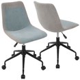 thumbnail image 1 of Chaise de travail ajustable sans bras industriele Orzo, noir, de LumiSource, 1 of 7