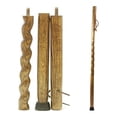 thumbnail image 7 of Brazos Twisted Traveler's Stick Tan Oak Wood Walking Stick 55 Inch Height, 7 of 7
