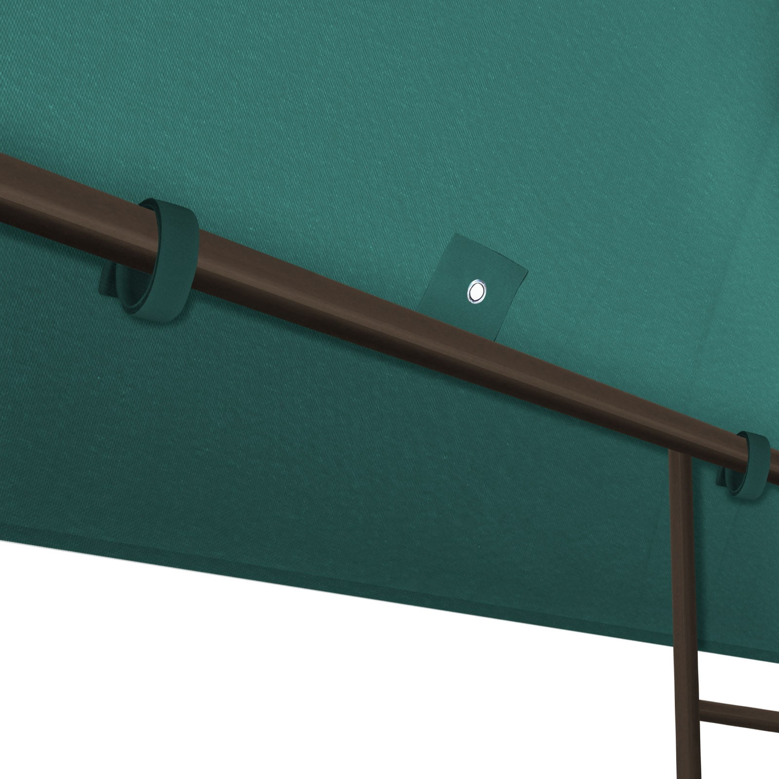 SUNRISEUMBRELLA 119“”x119” Gazebo Replacement Canopy Top Double Tier Canopy Top Cover(GREEN)