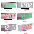 thumbnail image 2 of BGVfive Digital Clock Cool Multifunction LED Clock Display Clock Night LCD Light Desktop Digital Clock 12/24\-hour black+White, 2 of 9